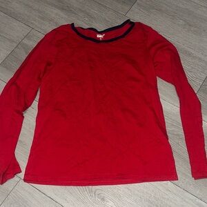 Lands' End Red Top with Navy Trim size XS